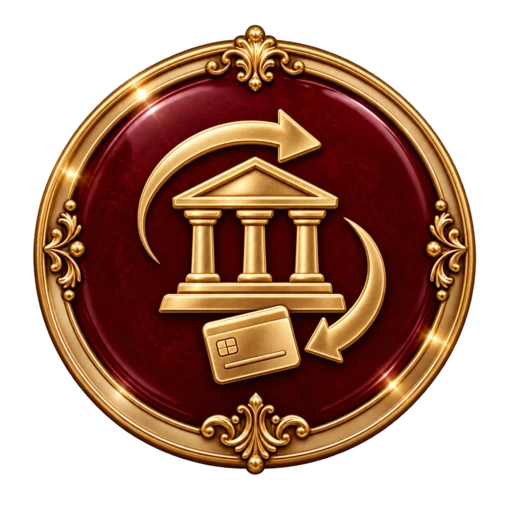 Ícono de transferencia bancaria